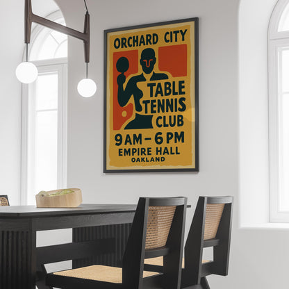 Orchard Table Tennis Poster