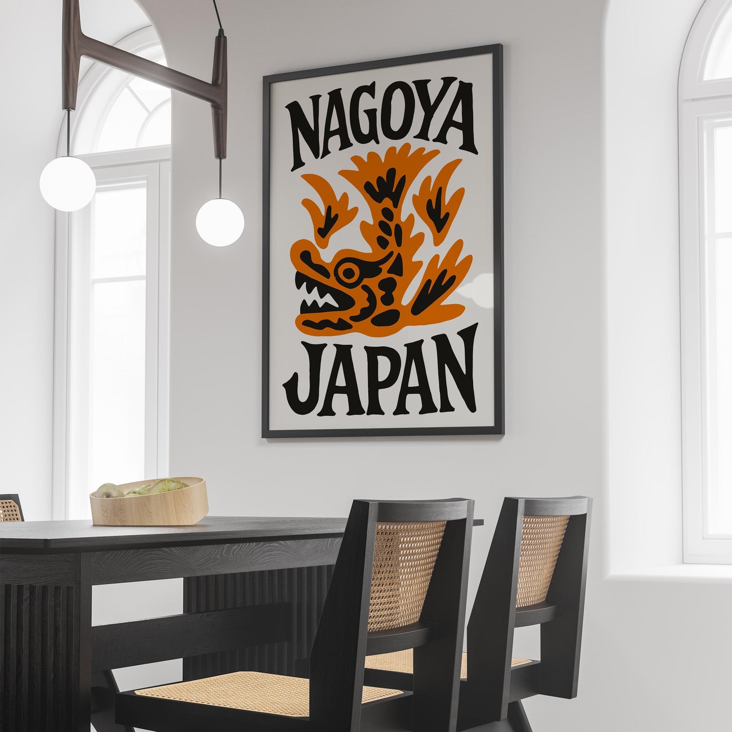 Nagoya Japan Vintage Travel Poster