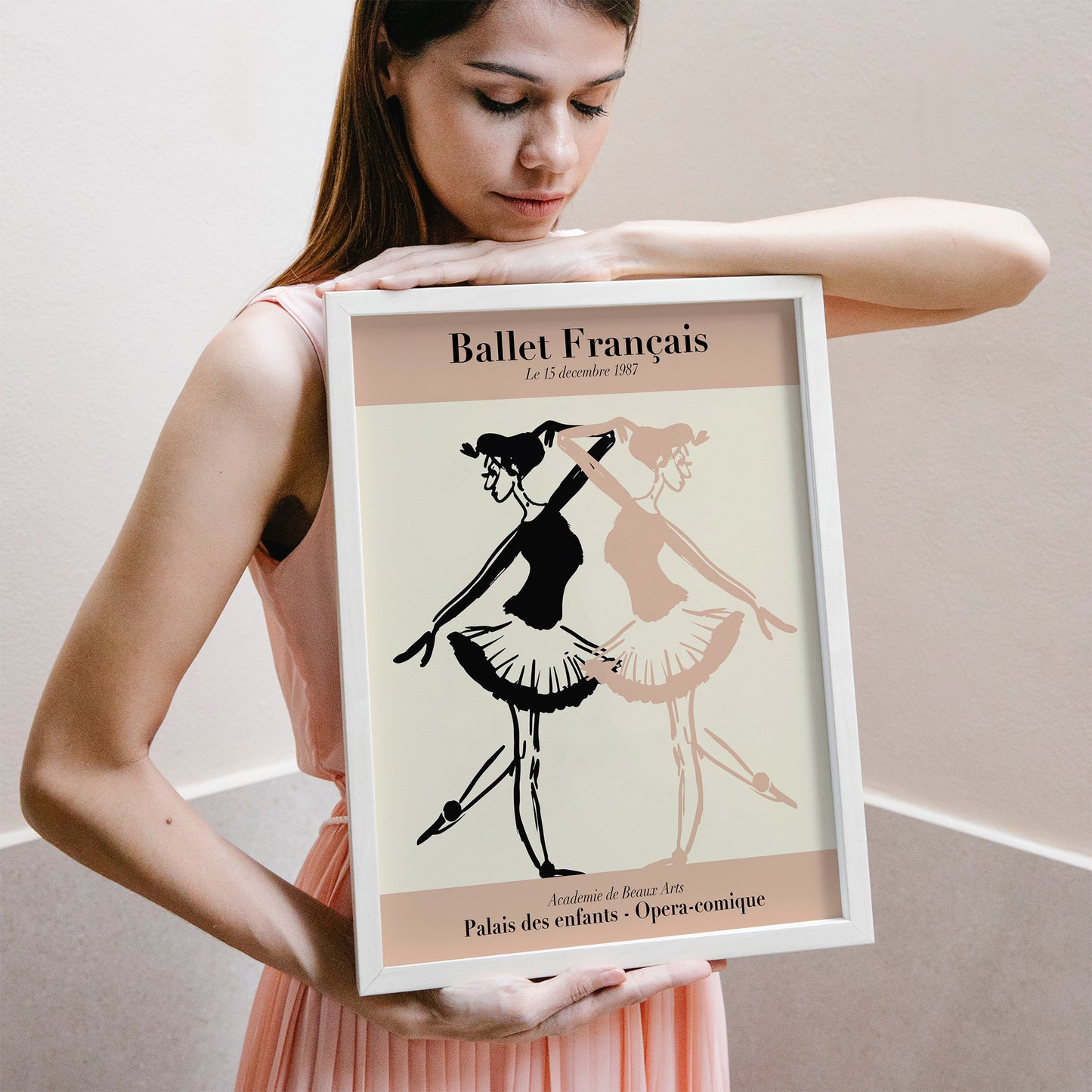 French Ballerinas Wall Art Print