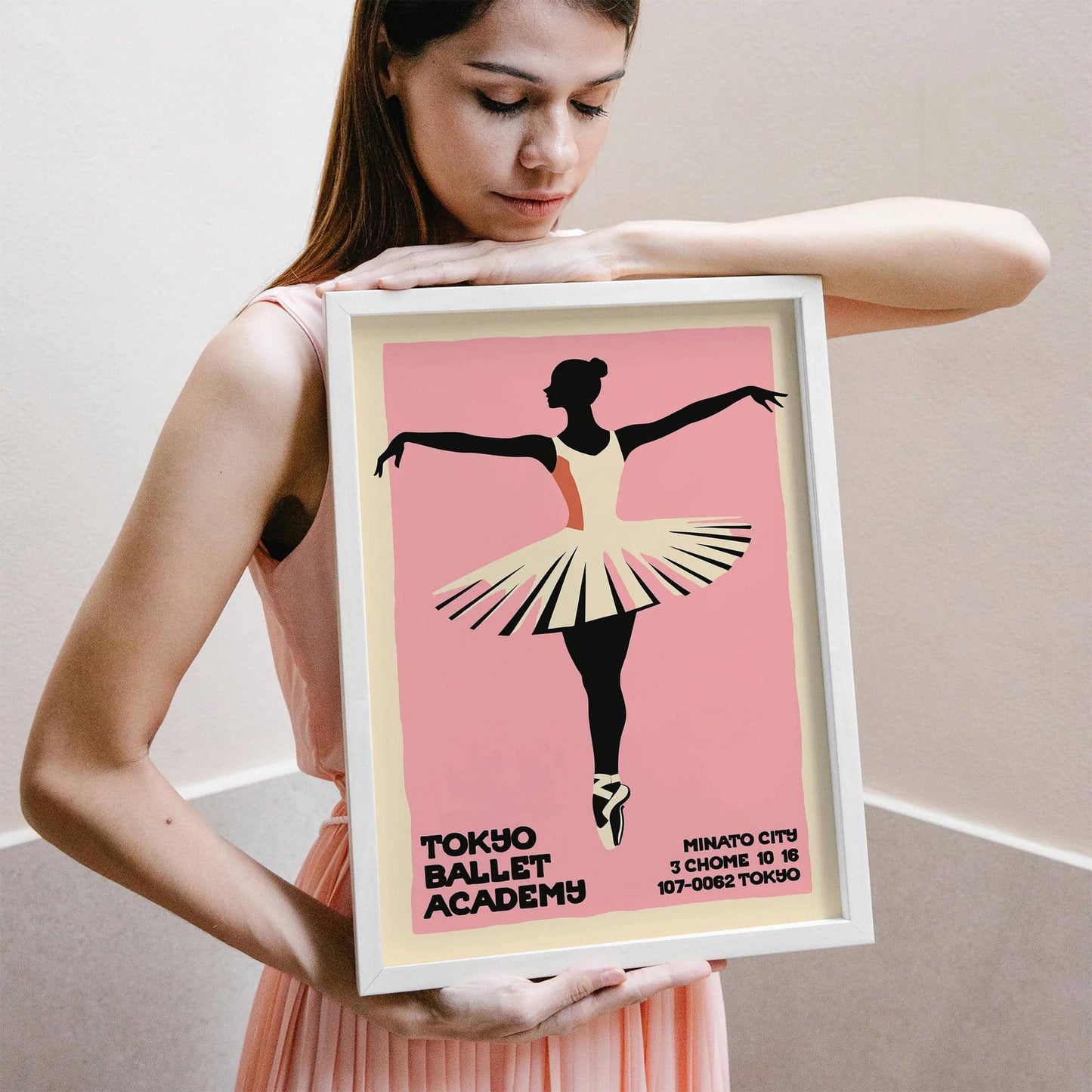 Tokyo Ballet Retro Poster Print