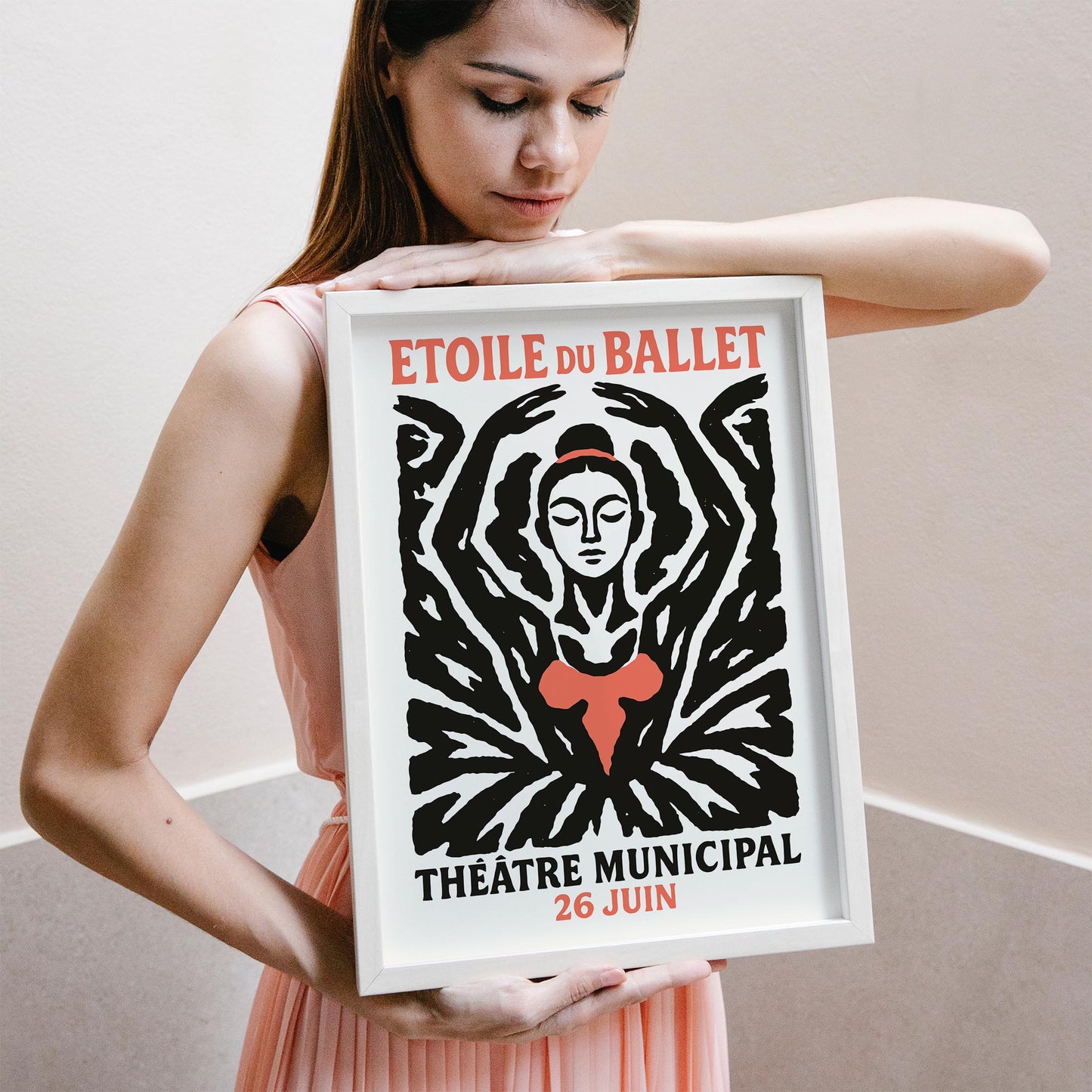 Ballet Silhouette Poster Print