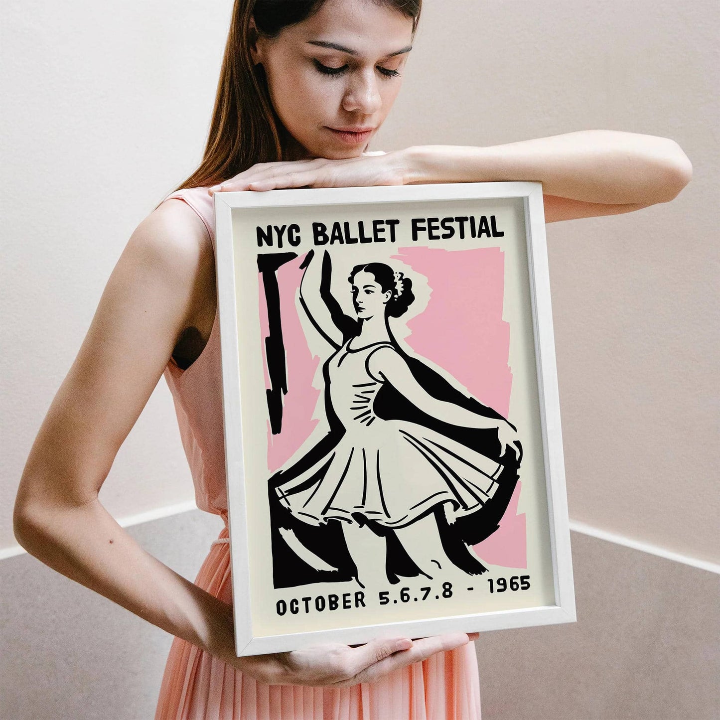 NYC Ballet Festival 1965 Vintage Poster