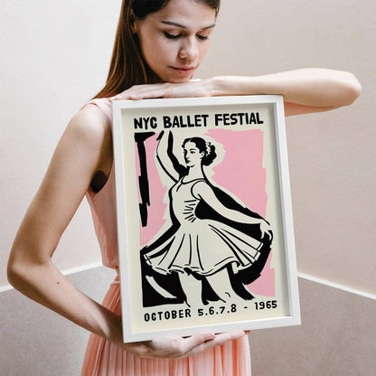 NYC Ballet Festival 1965 Vintage Poster