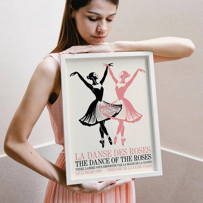 1990 Retro French Ballerina Wall Art