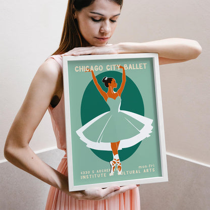 Chicago City Ballet Dancer Poster Print