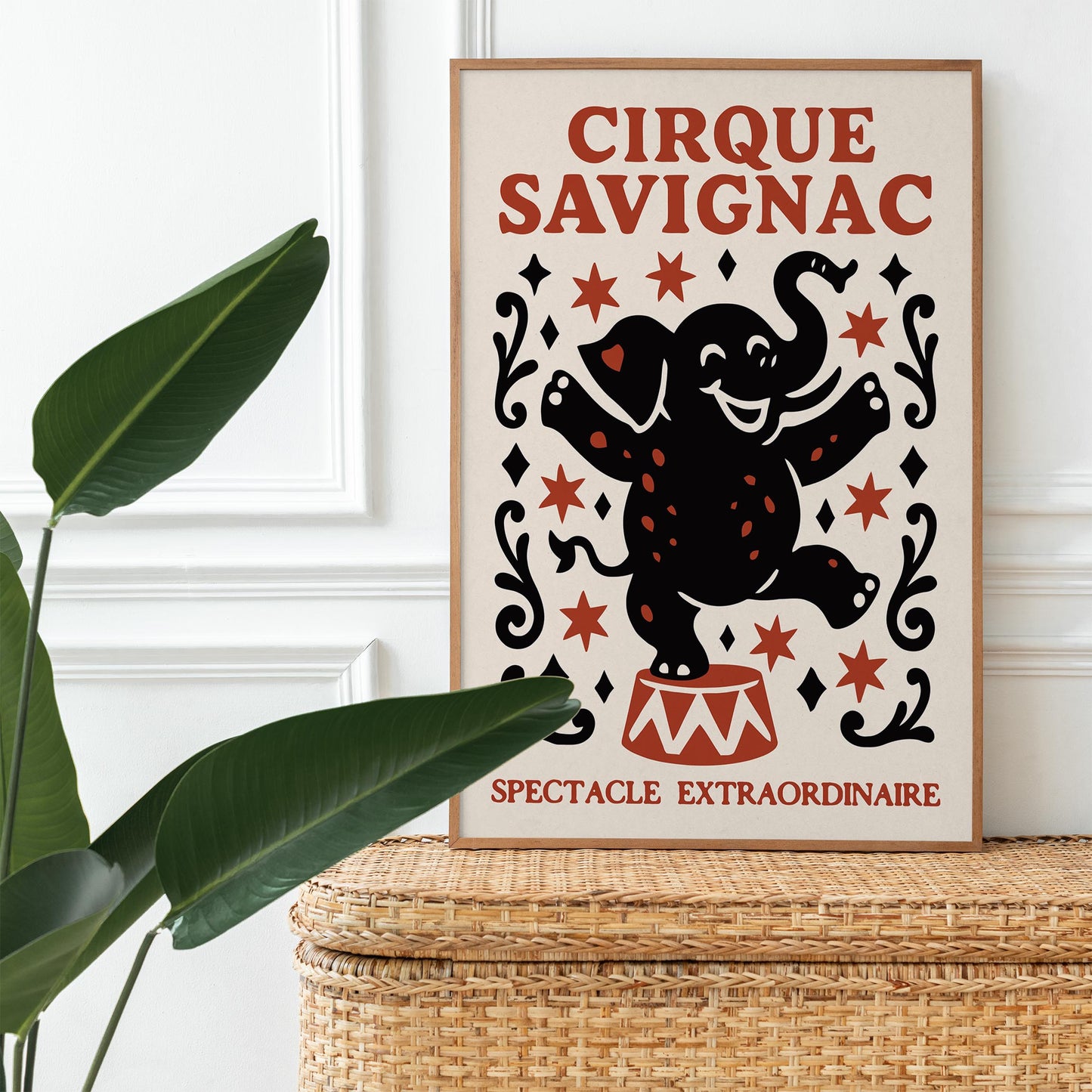 Cirque Savignac Circus Art Print