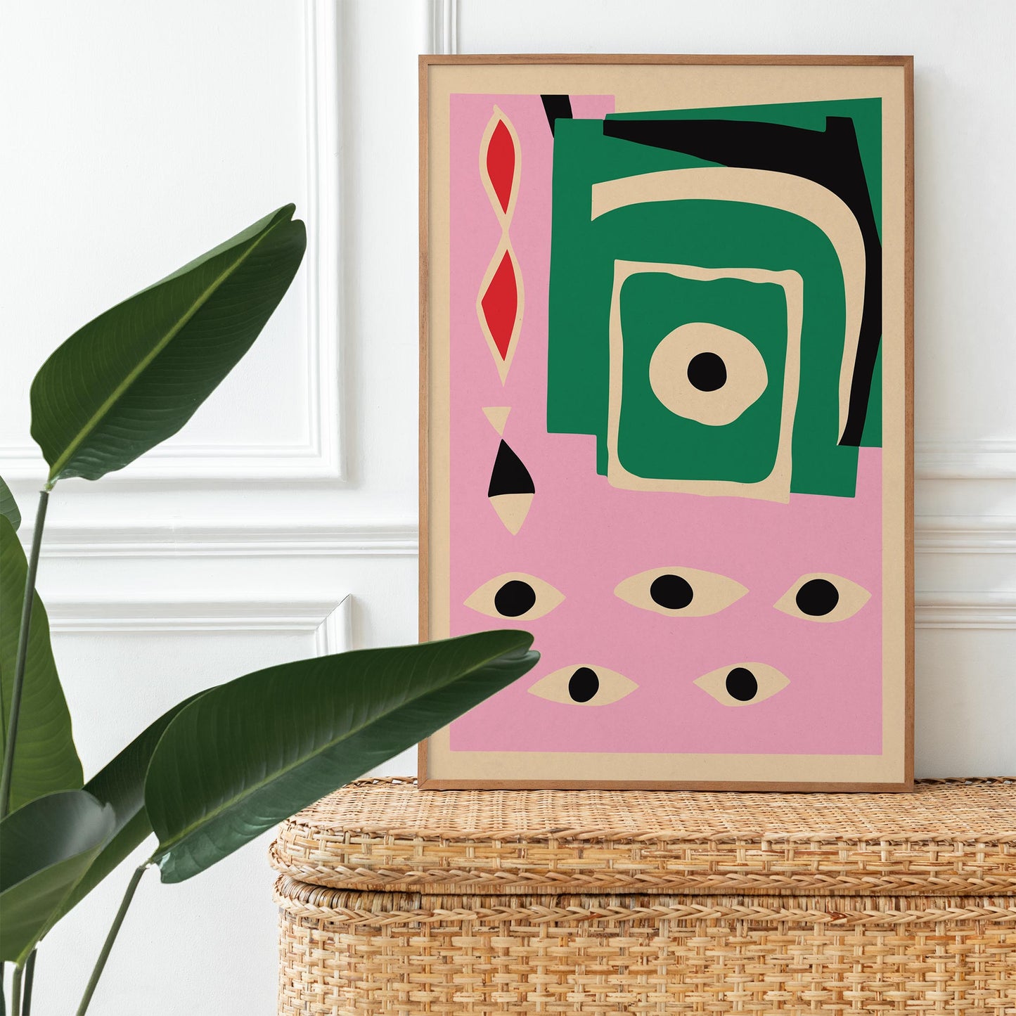 Abstract Eyes Poster Print