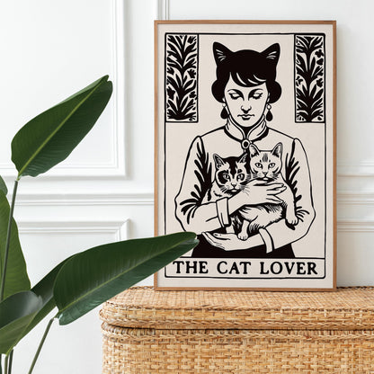 Cat Lover Vintage Print
