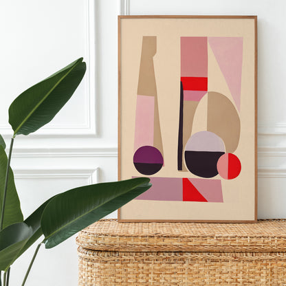 Abstract Still Life Shapes Wall Art