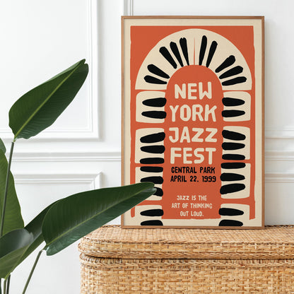 New York Jazz Fest 1999 Wall Art Print