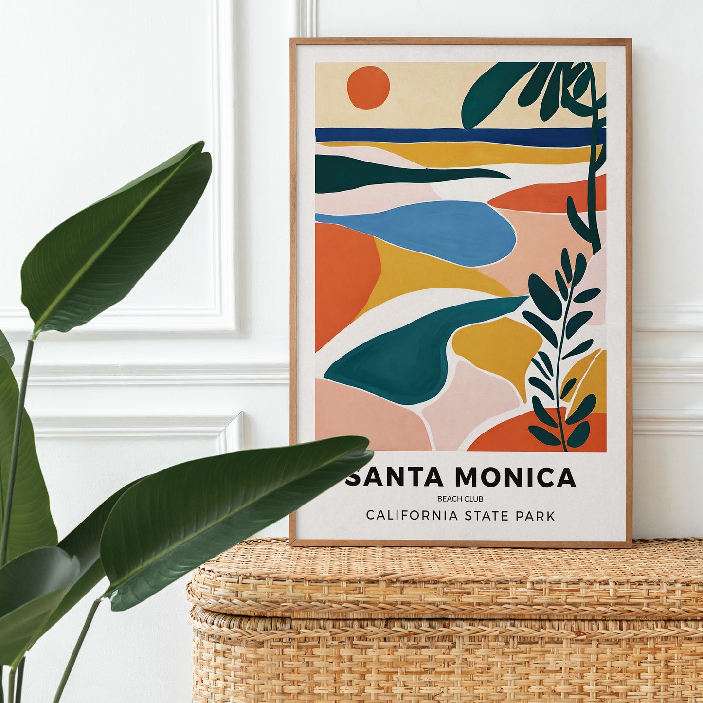 Santa Monica Beach Club Poster