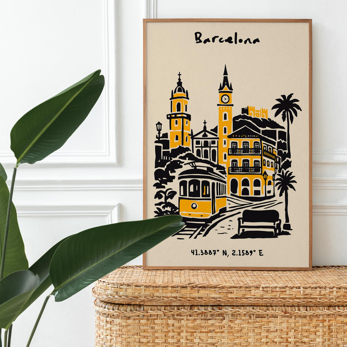 Barcelona Spain Poster 2026 – Travel Wall Art Print