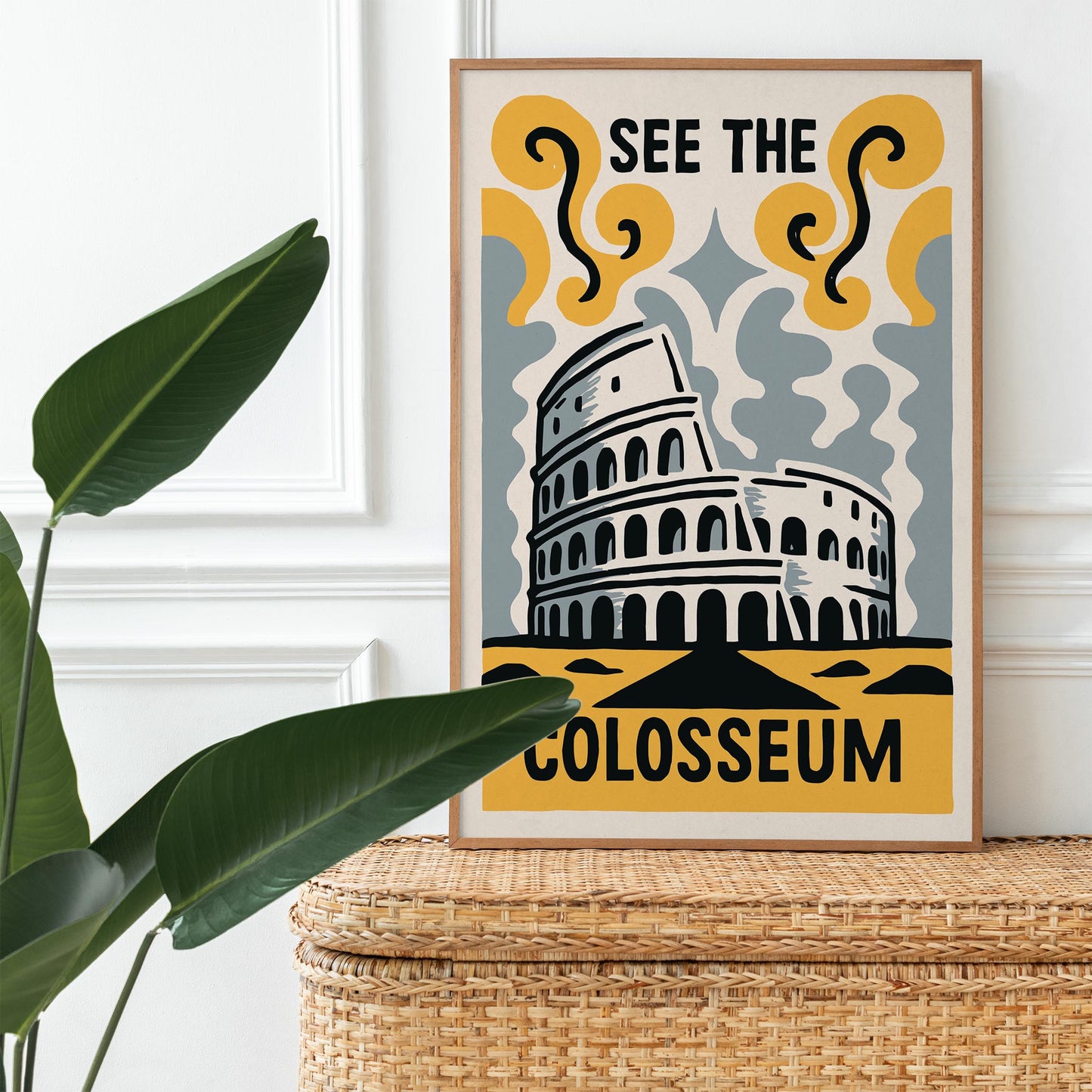 Colosseum Travel Poster Print