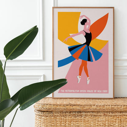 Ballerina Modern Art Print