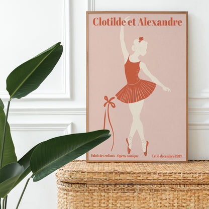 French Ballerina Art Print