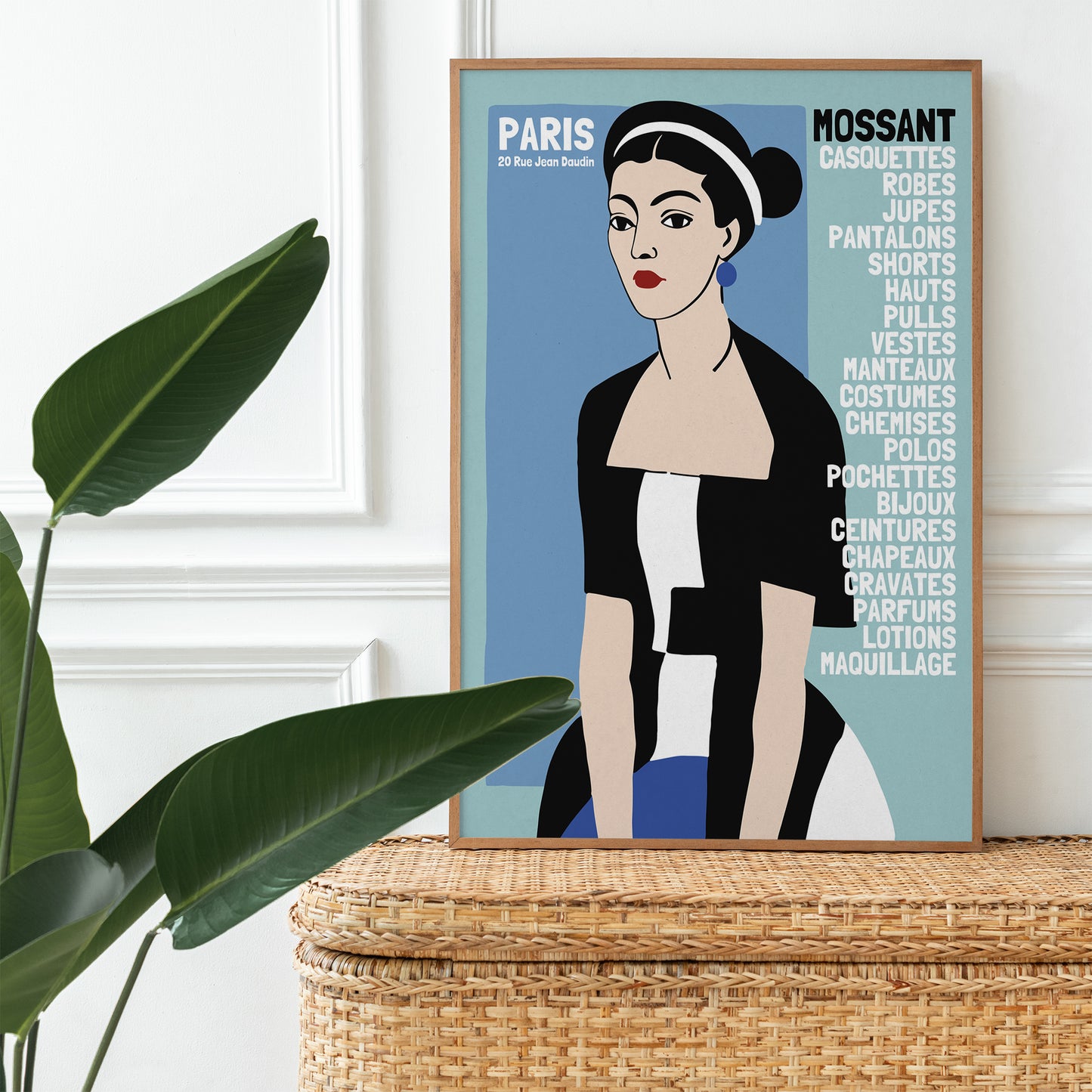 French Boutique Shop Poster