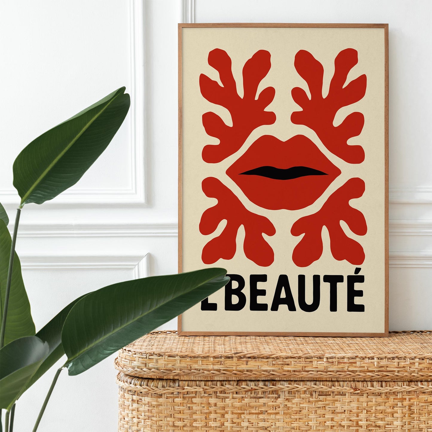 French Lips Art Print