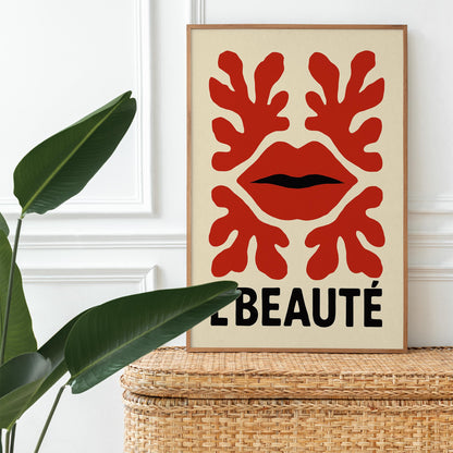 French Lips Art Print