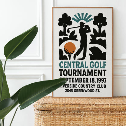 Golf Tournament Poster Print