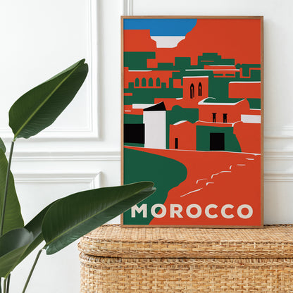 Morocco Travel Poster