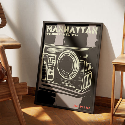 Manhattan Film Festival Vintage Poster