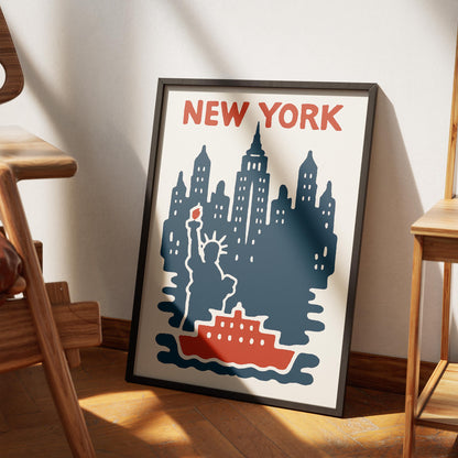 New York Skyline Wall Art Poster