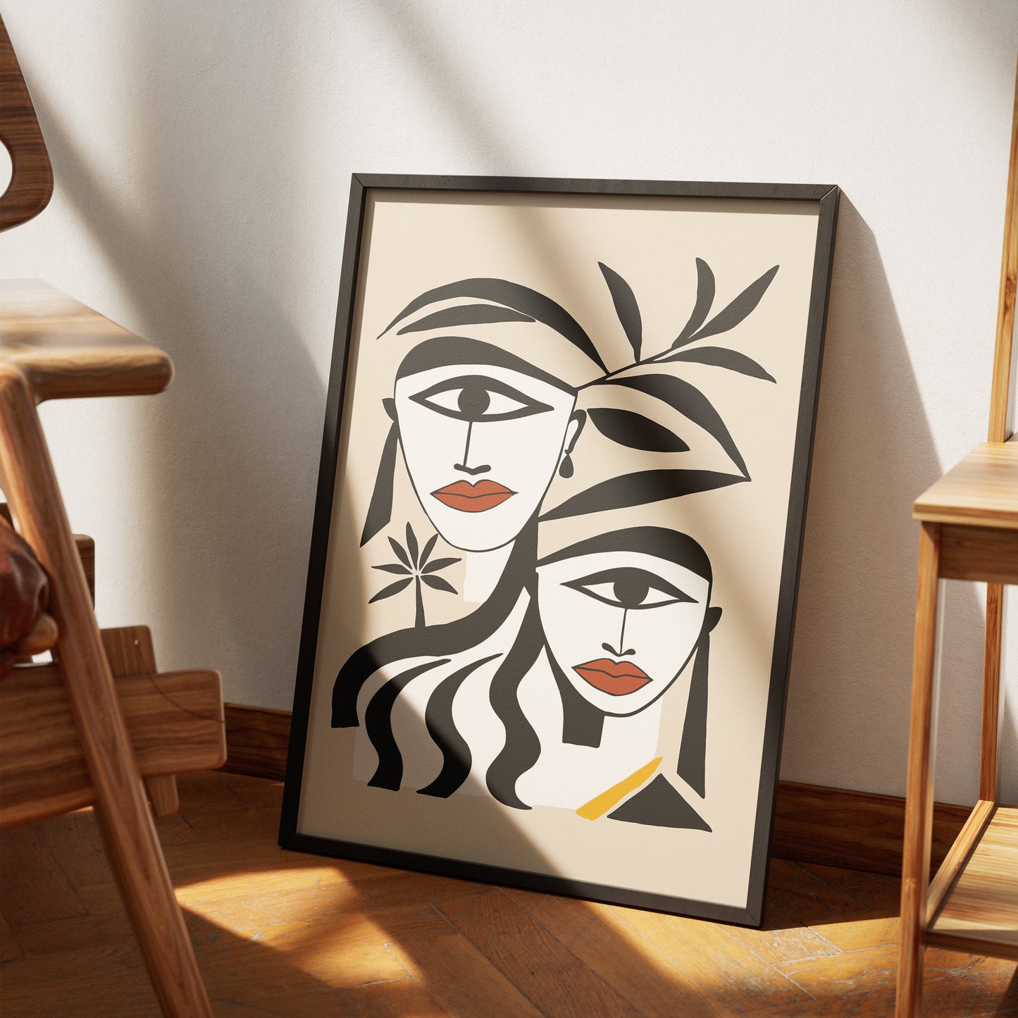 Modern Abstract Women Art Print