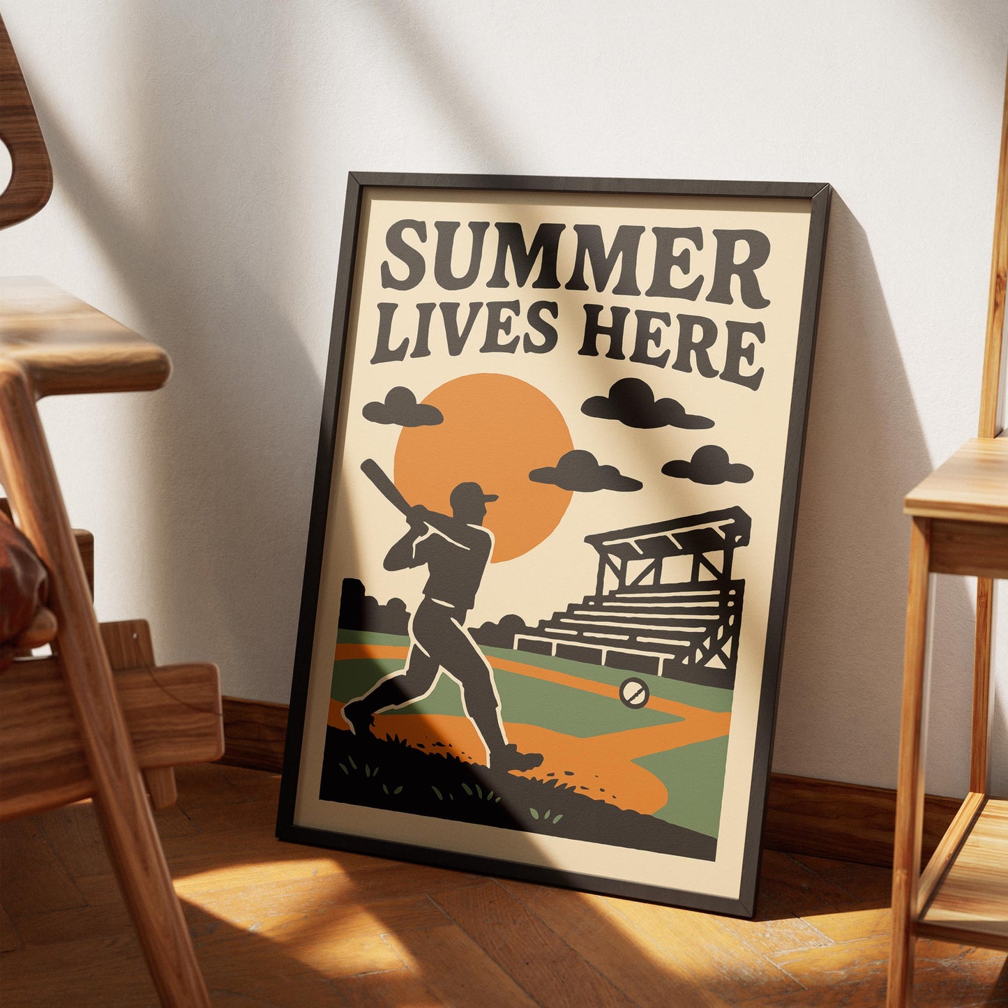 Baseball Summer Poster