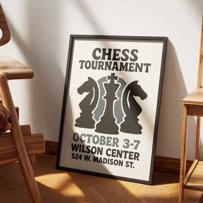 Chess Tournament Poster Print