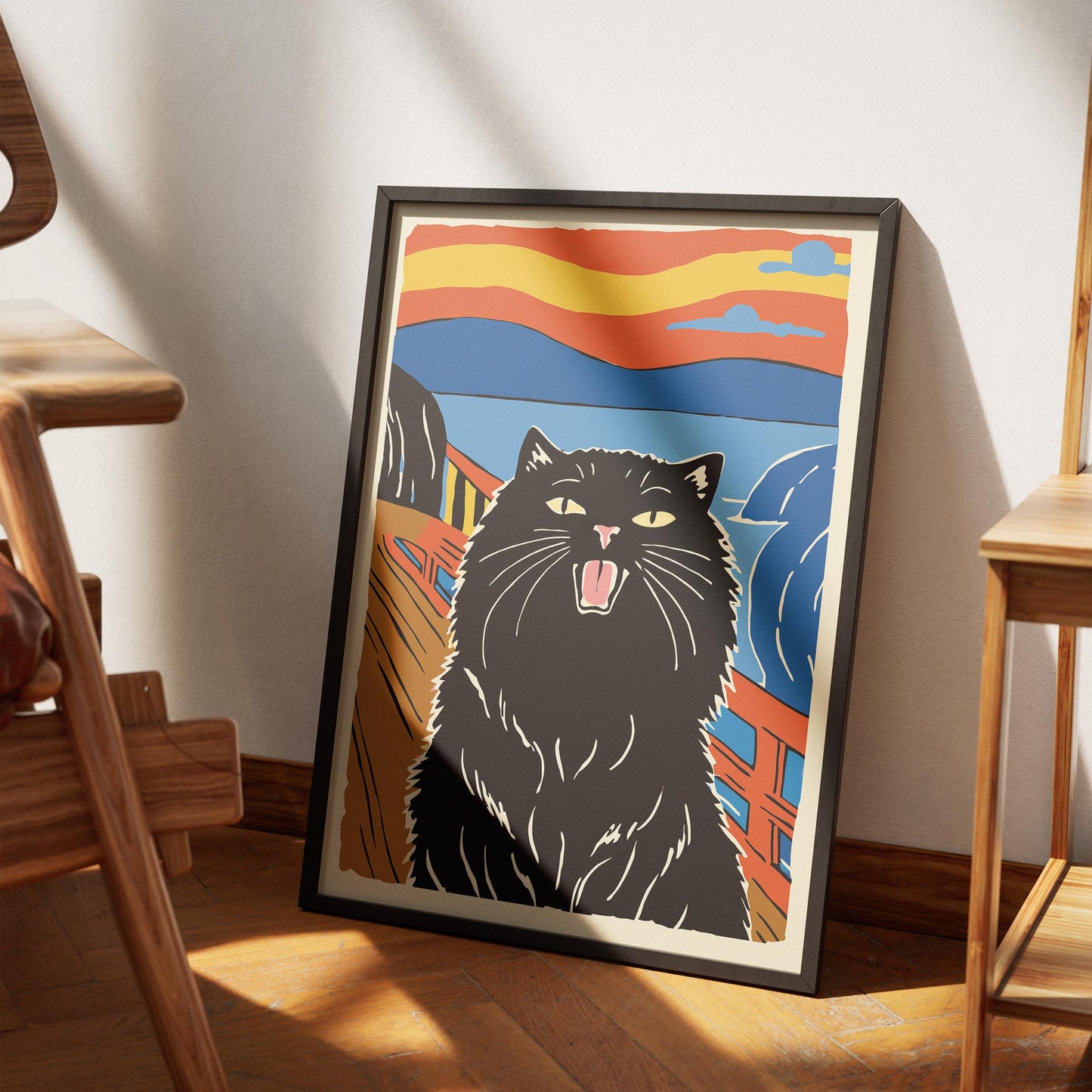 Screaming Cat Wall Art