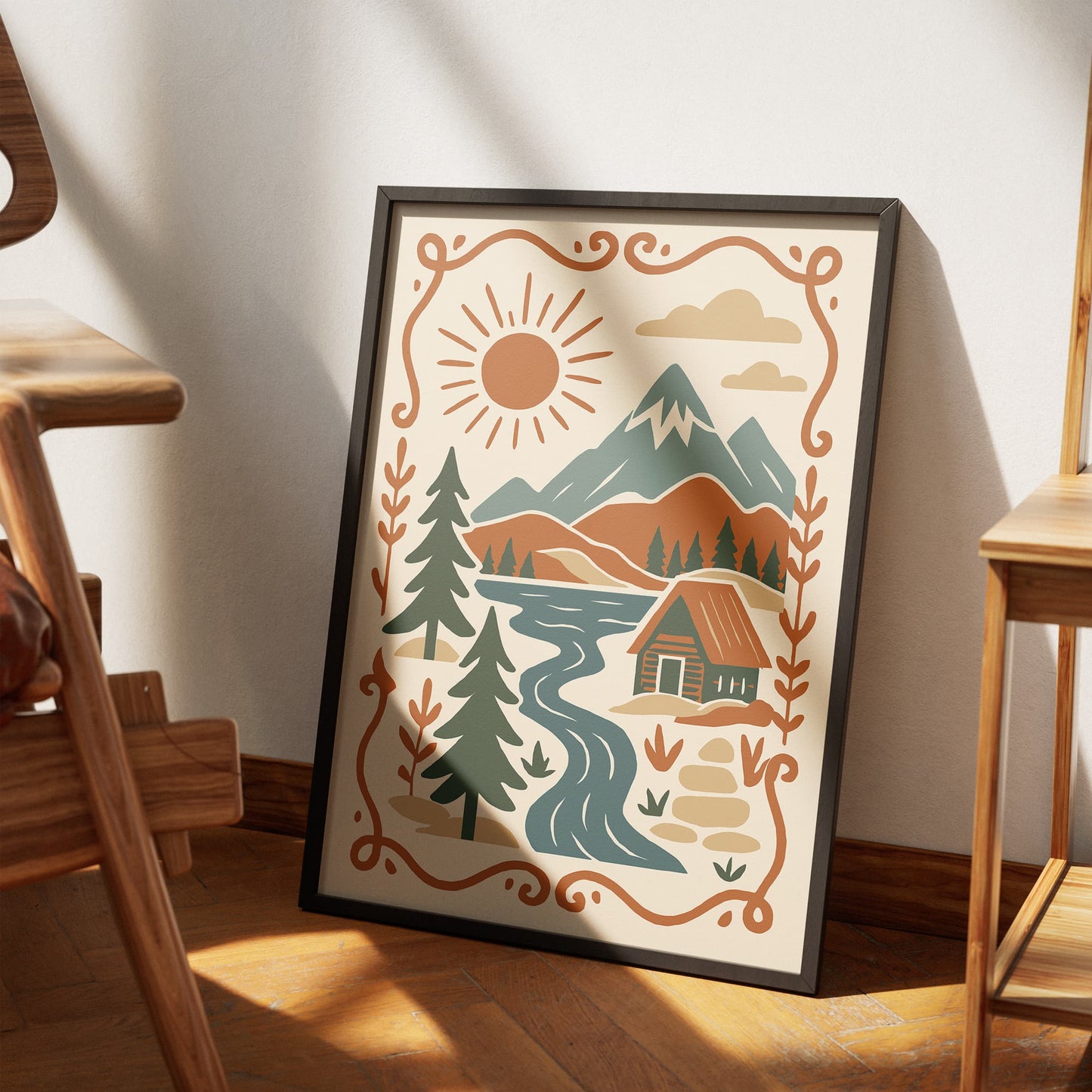 Nordic Architecture Print - Scandinavian Cityscape Art
