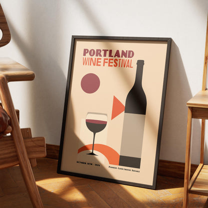 Portland Wine Festival Poster Print
