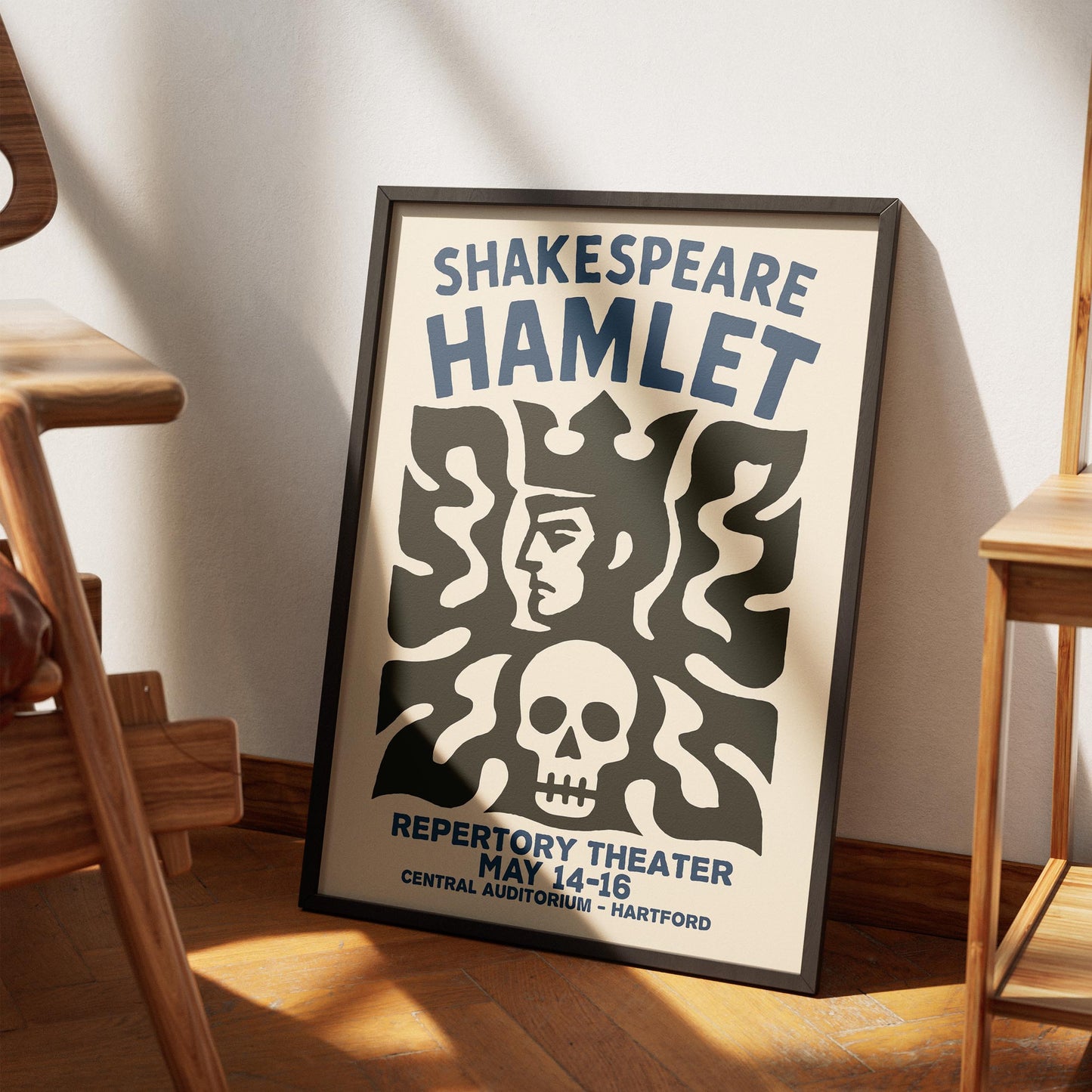 Hamlet Skull Poster Print