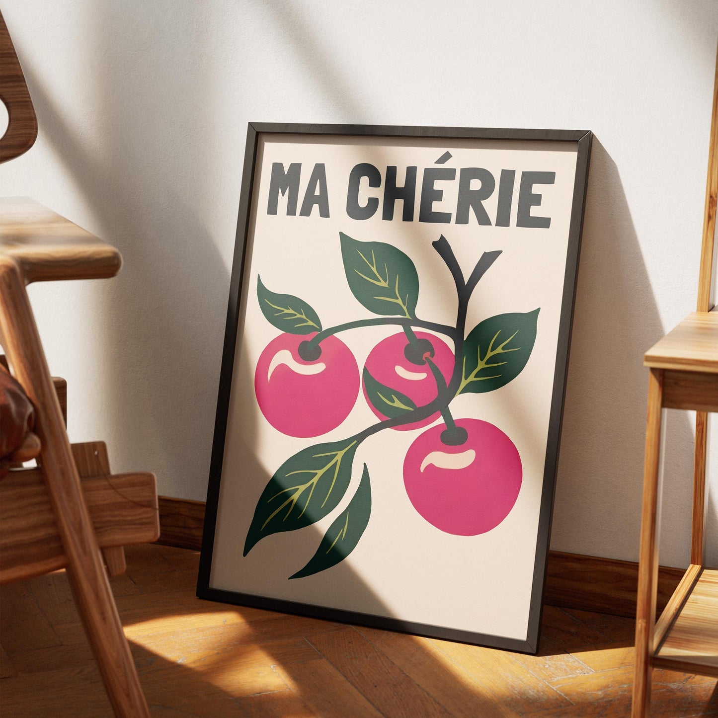 Ma Cherie Cherry Art Print Poster