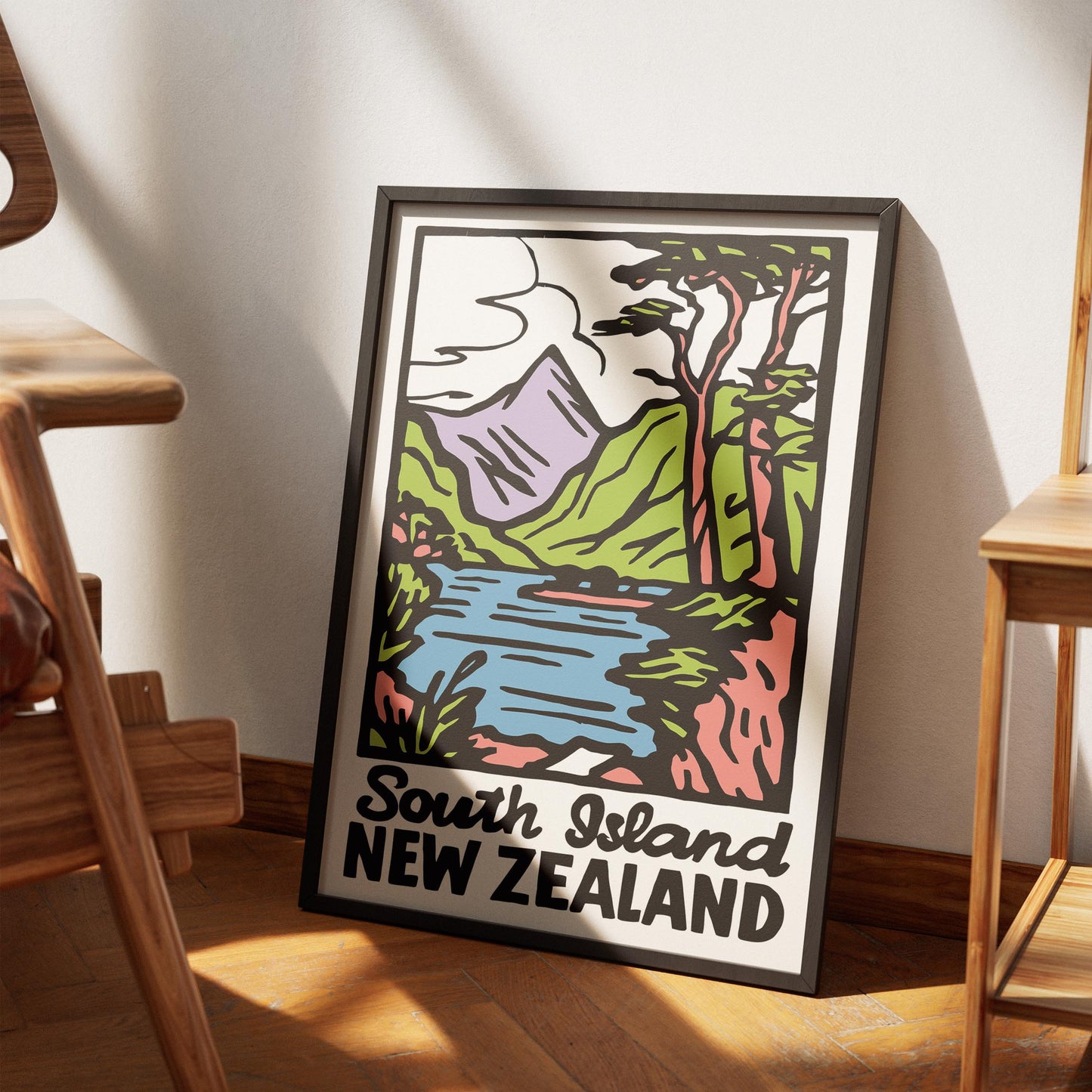 New Zealand Landscape Poster Print