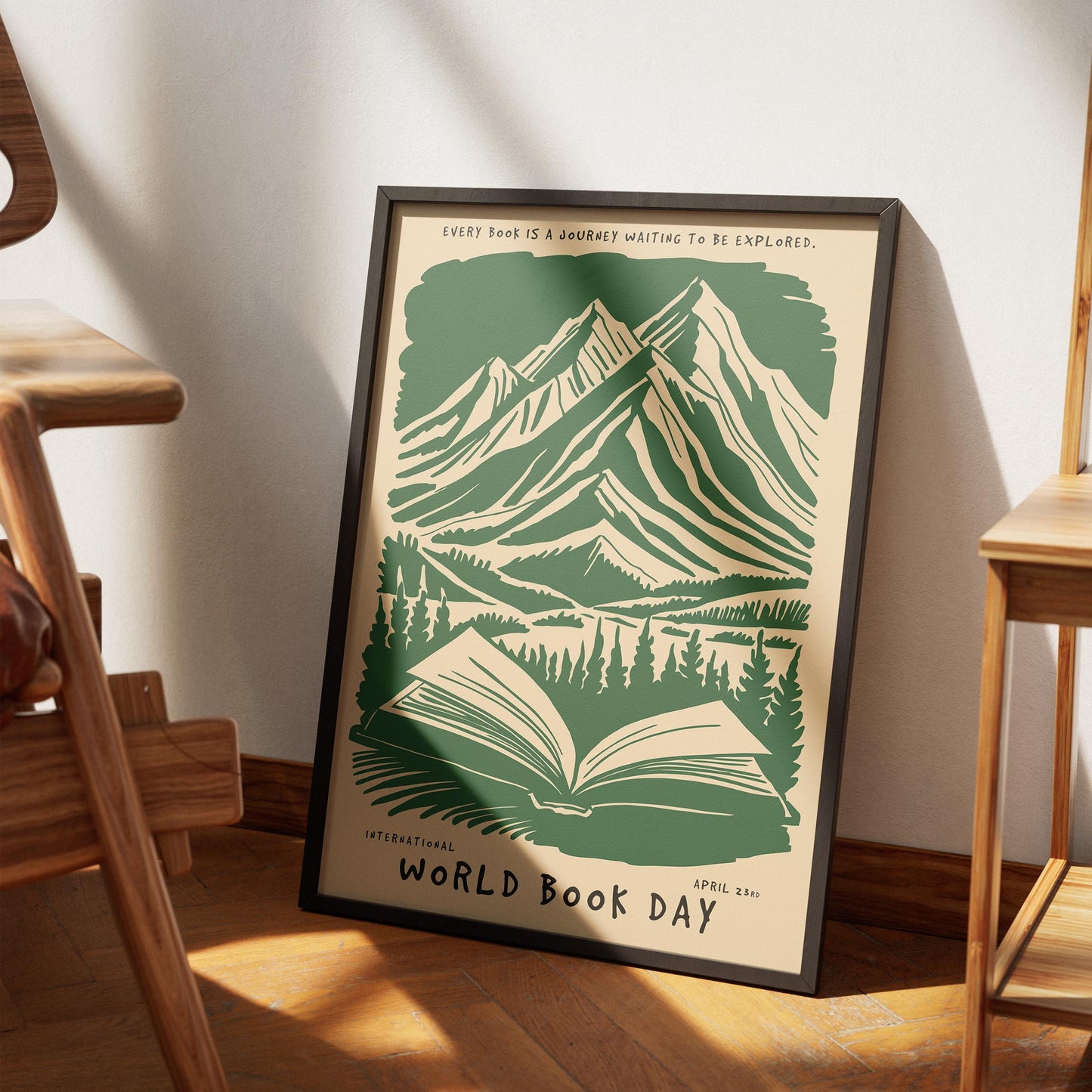 World Book Day Green Poster