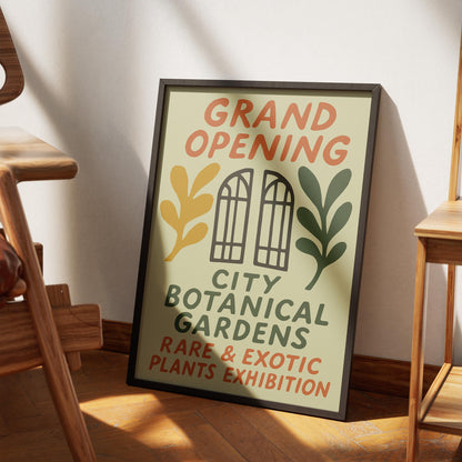 Botanical Gardens Exhibition Poster