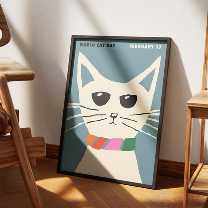 World Cat Day Poster Print