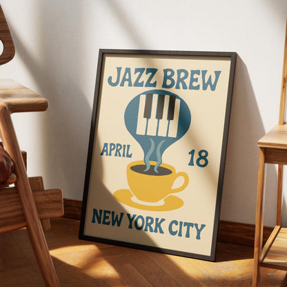 Jazz Brew Coffee Poster