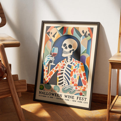 Halloween Wine Fest Poster Print