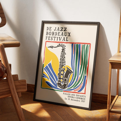Vintage Jazz Sax Poster