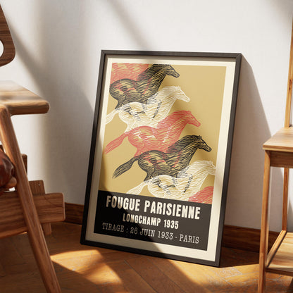Fougue Parisienne Horse Racing Art Print