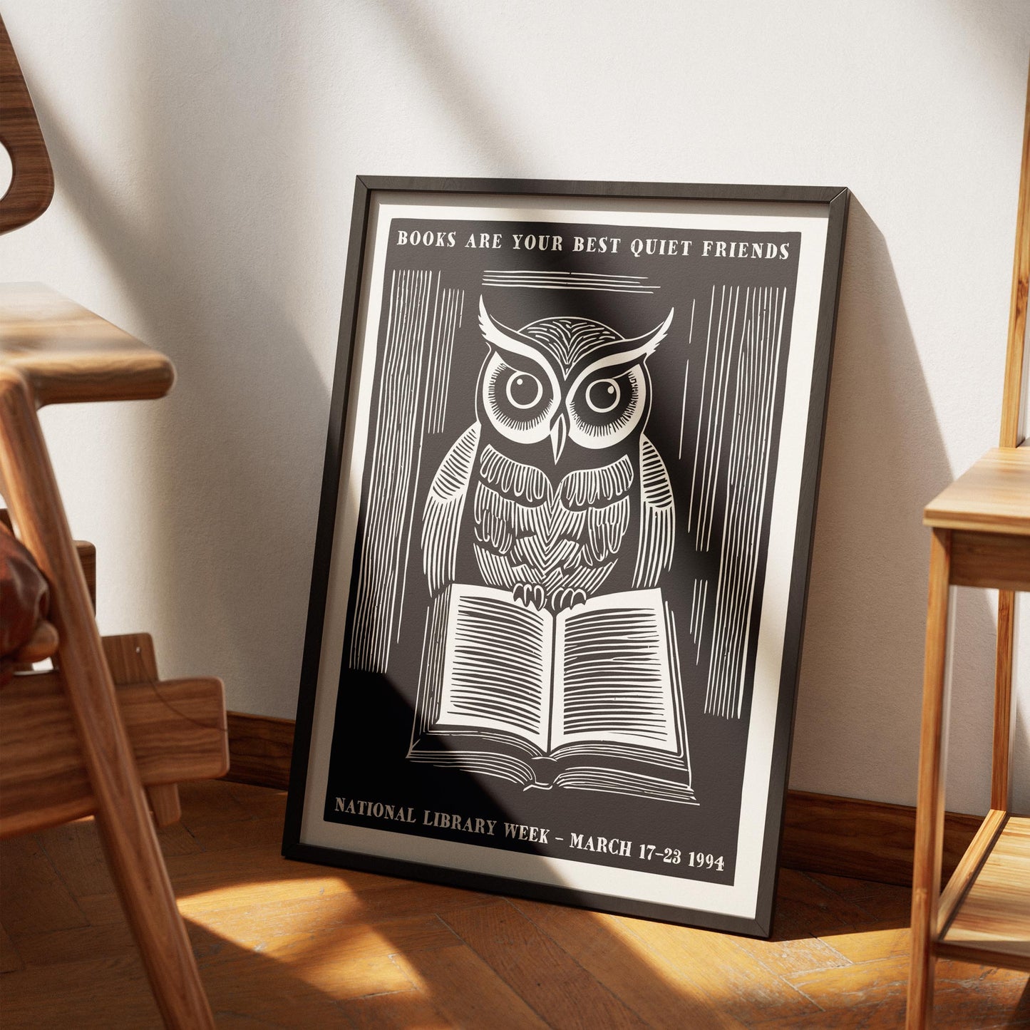 National Library Week Owl Poster