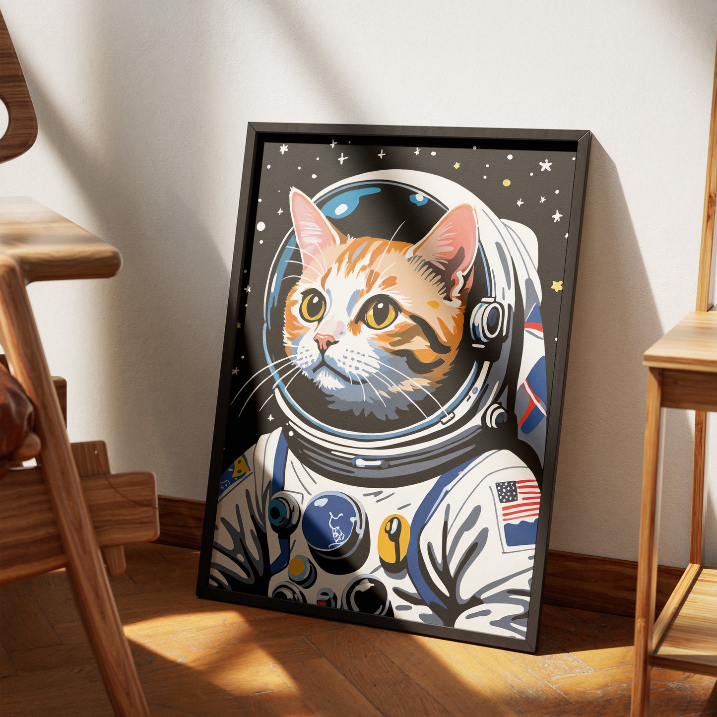 Cat Astronaut Cute Space Cat Poster