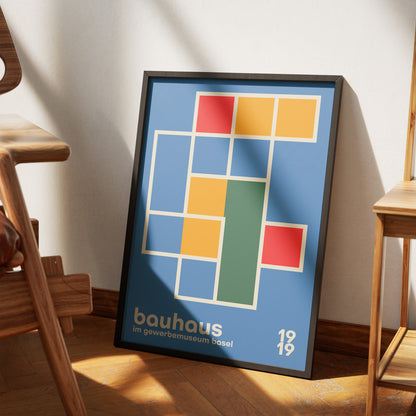 Bauhaus 1919 Blue Poster