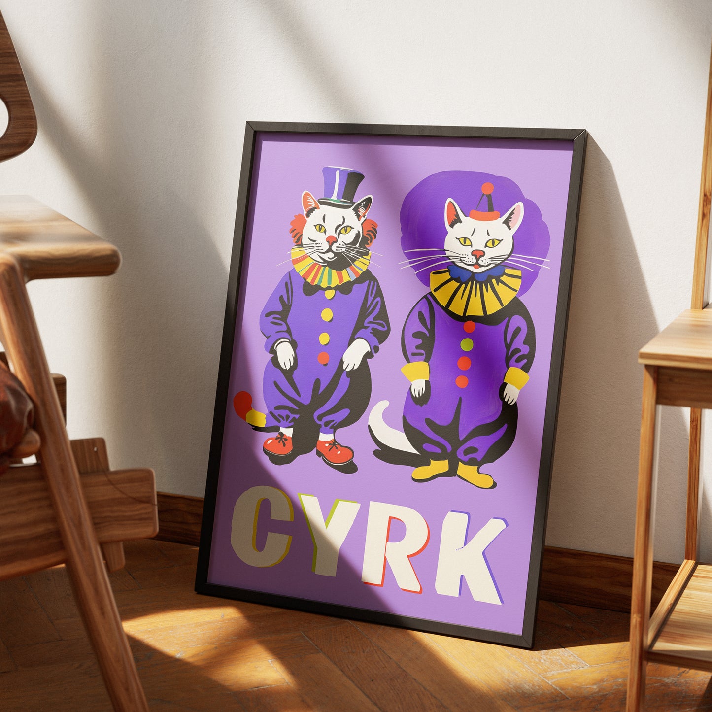 CYRK Polish Circus Cats Poster