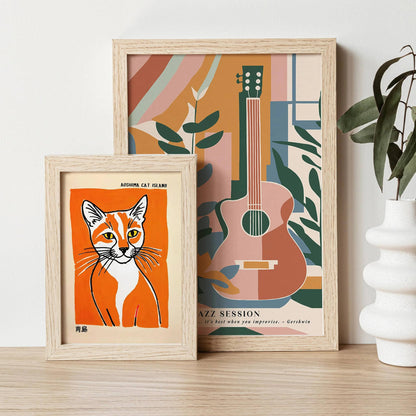 Aoshima Cat Island Wall Art Print