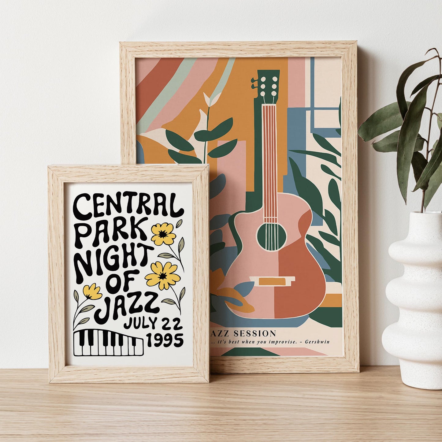 Central Park Jazz Poster