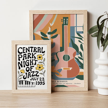 Central Park Jazz Poster