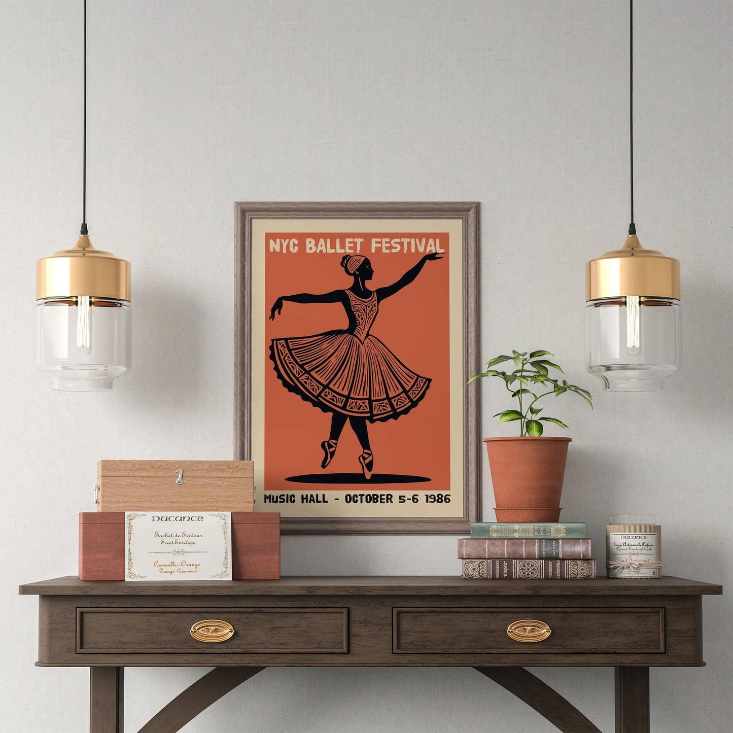 NYC Ballet Festival 1986 Poster Print